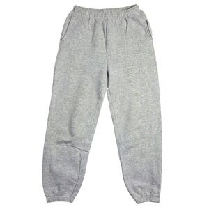 Vintage Pluma Russel Heavyweight Fleece Sweatpants Retro Joggers Grey Size M
